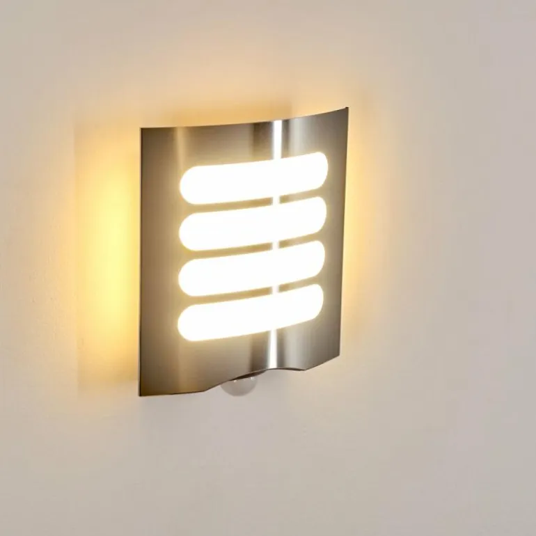 Applique murale d'extérieur Meja LED Anthracite, 1 lumière, Détecteur de mouvement