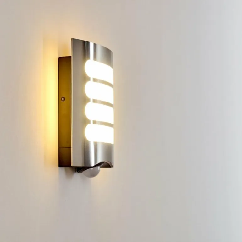 Applique murale d'extérieur Meja LED Anthracite, 1 lumière, Détecteur de mouvement