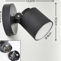 Applique murale d'extérieur Apenrader LED Anthracite, 1 lumière