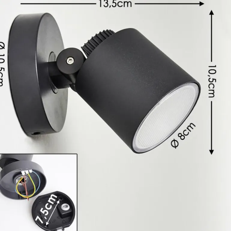 Applique murale d'extérieur Apenrader LED Anthracite, 1 lumière