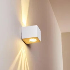 Applique murale d'extérieur Jonava LED Blanc, 2 lumières