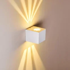 Applique murale d'extérieur Jonava LED Blanc, 2 lumières
