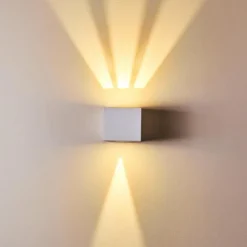 Applique murale d'extérieur Jonava LED Blanc, 2 lumières