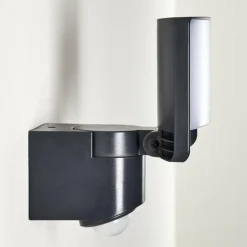 Applique murale d'extérieur Larvik LED Anthracite, 1 lumière, Détecteur de mouvement