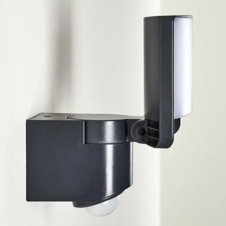 Applique murale d'extérieur Larvik LED Anthracite, 1 lumière, Détecteur de mouvement