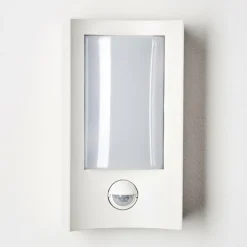 Applique murale d'extérieur Nordkapp LED Blanc, 1 lumière, Détecteur de mouvement