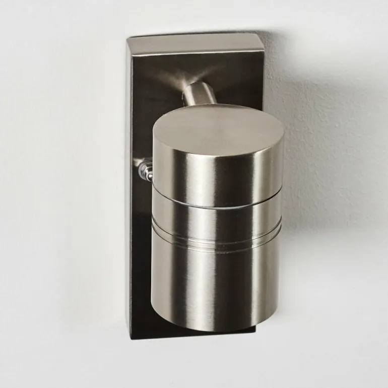 Applique murale d'extérieur Froslev LED Chrome, 1 lumière, Détecteur de mouvement