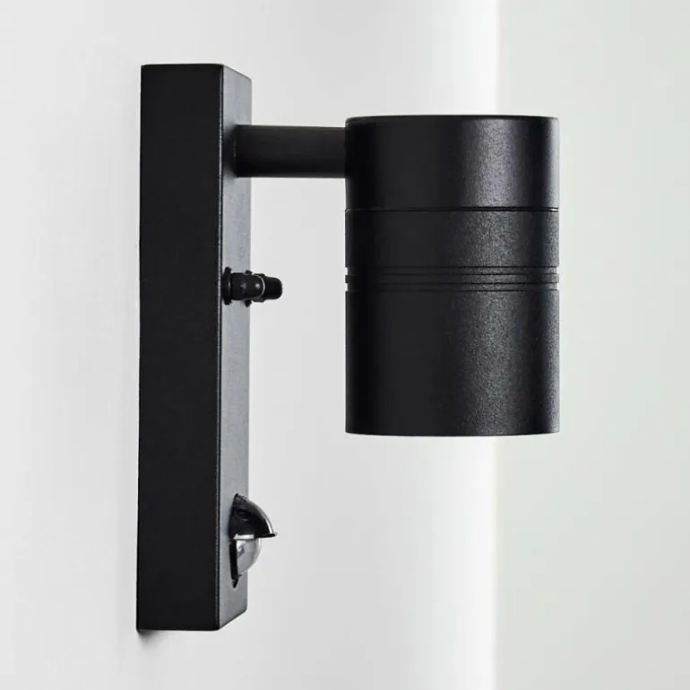 Applique murale d'extérieur Froslev LED Noir, 1 lumière, Détecteur de mouvement