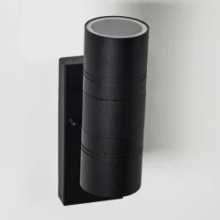 Applique murale d'extérieur Froslev LED Noir, 2 lumières, Détecteur de mouvement