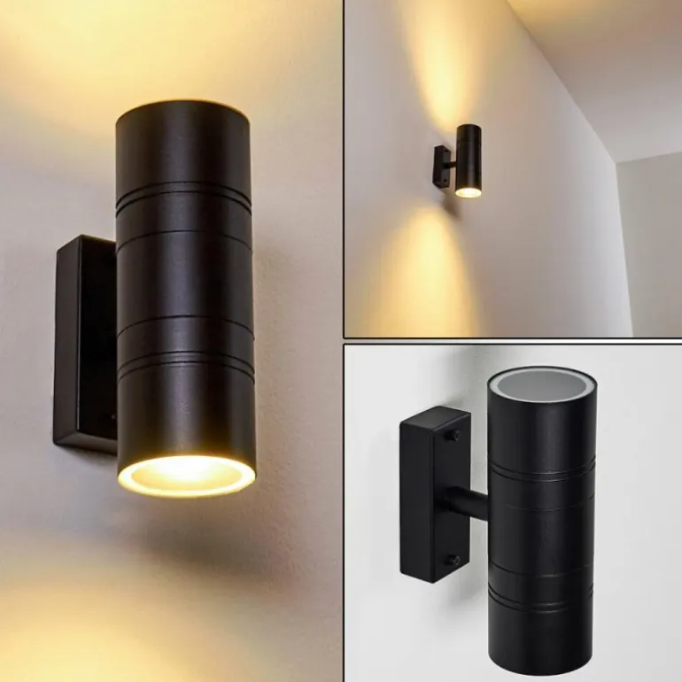 Applique murale d'extérieur Froslev LED Noir, 2 lumières