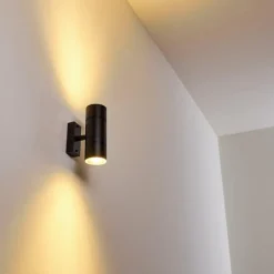 Applique murale d'extérieur Froslev LED Noir, 2 lumières