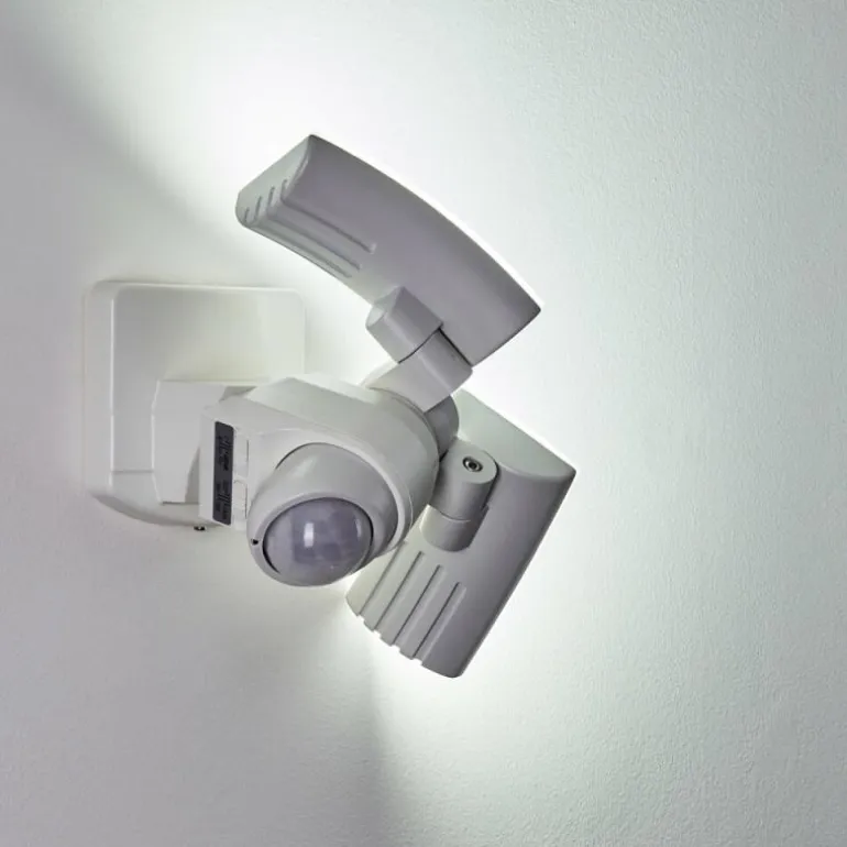 Applique murale d'extérieur Foroyar LED Blanc, 2 lumières, Détecteur de mouvement