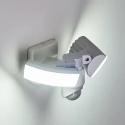 Applique murale d'extérieur Foroyar LED Blanc, 2 lumières, Détecteur de mouvement