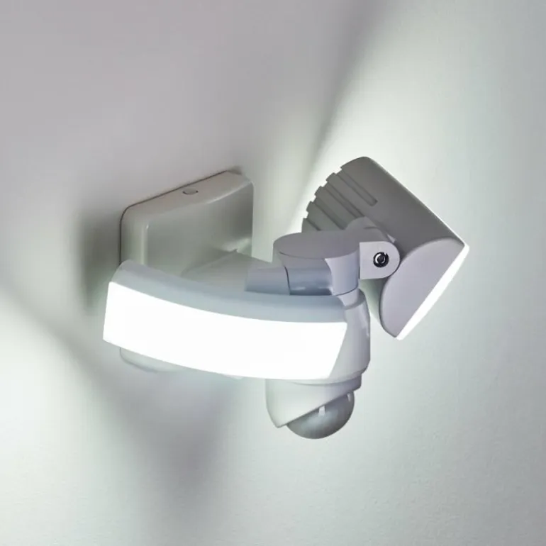 Applique murale d'extérieur Foroyar LED Blanc, 2 lumières, Détecteur de mouvement