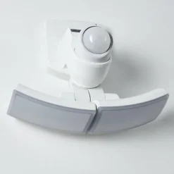 Applique murale d'extérieur Foroyar LED Blanc, 2 lumières, Détecteur de mouvement