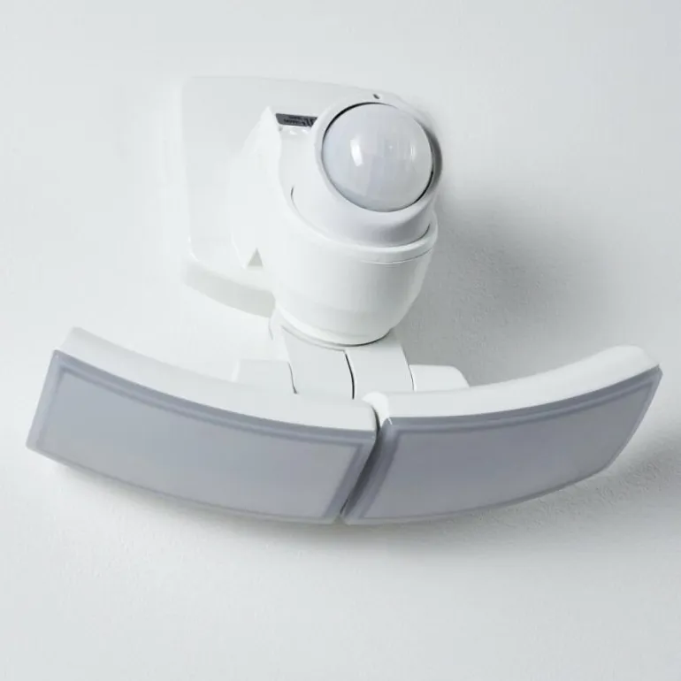 Applique murale d'extérieur Foroyar LED Blanc, 2 lumières, Détecteur de mouvement