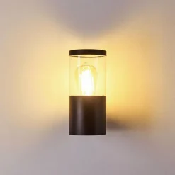 Applique murale d'extérieur Bodio Noir, 1 lumière