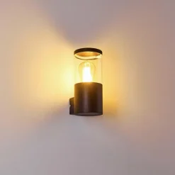 Applique murale d'extérieur Bodio Noir, 1 lumière