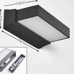 Applique murale d'extérieur Hjortspring LED Anthracite, 1 lumière