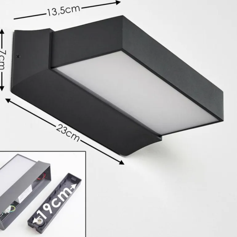 Applique murale d'extérieur Hjortspring LED Anthracite, 1 lumière