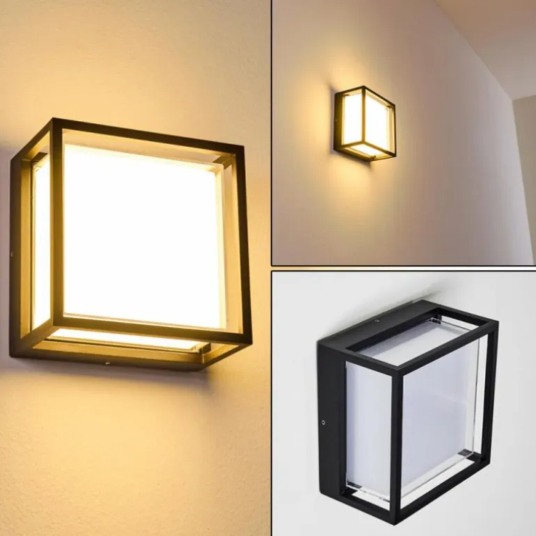 Applique murale d'extérieur Lysabild LED Noir, 1 lumière