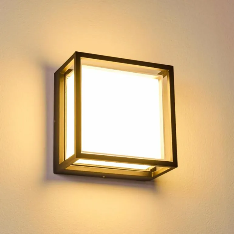 Applique murale d'extérieur Lysabild LED Noir, 1 lumière