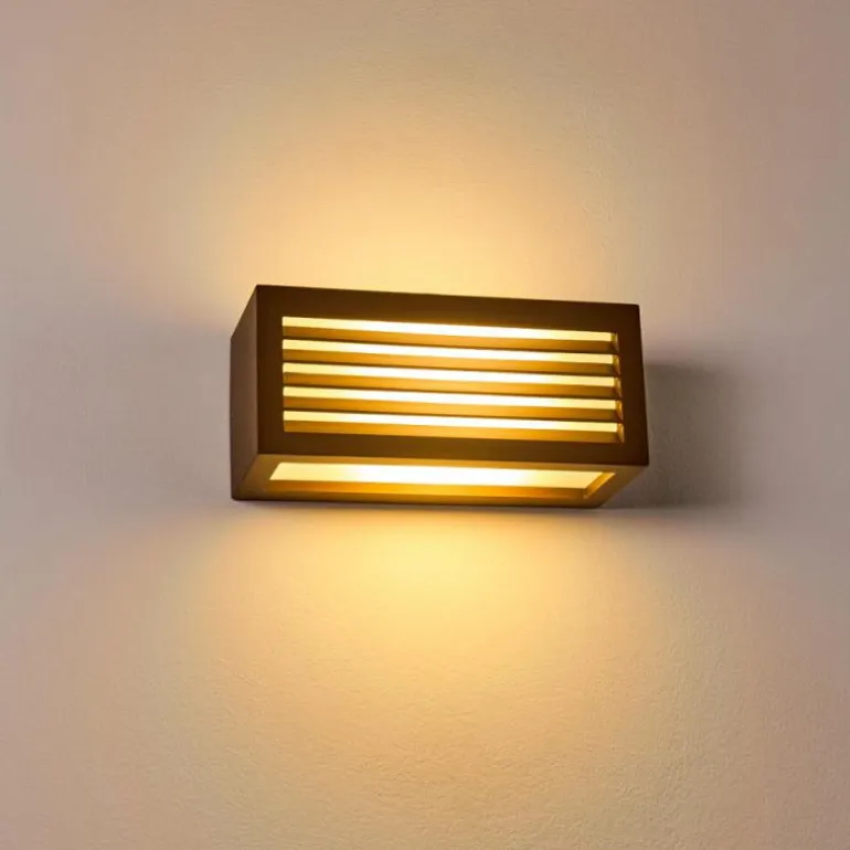 Applique murale d'extérieur Naldmadebro Brun, 1 lumière