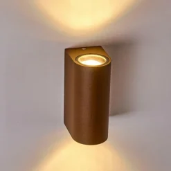 Applique murale d'extérieur Norrelogum Rouille, 2 lumières