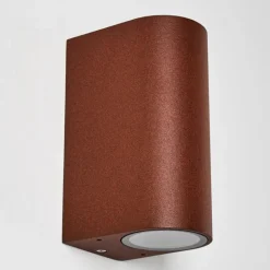 Applique murale d'extérieur Norrelogum Rouille, 2 lumières