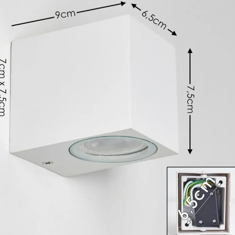 Applique murale d'extérieur Nordborg LED Blanc, 1 lumière