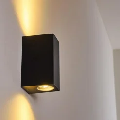 Applique murale d'extérieur Nordborg LED Noir, 2 lumières