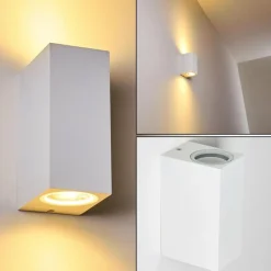 Applique murale d'extérieur Nordborg LED Blanc, 2 lumières