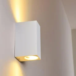 Applique murale d'extérieur Nordborg LED Blanc, 2 lumières