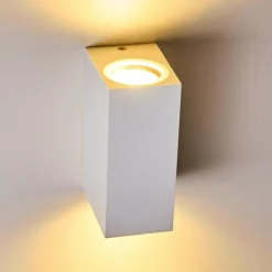 Applique murale d'extérieur Nordborg LED Blanc, 2 lumières