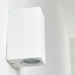 Applique murale d'extérieur Nordborg LED Blanc, 2 lumières