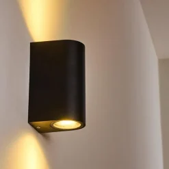 Applique murale d'extérieur Nordborg LED Noir, 2 lumières