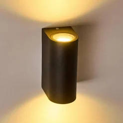 Applique murale d'extérieur Nordborg LED Noir, 2 lumières