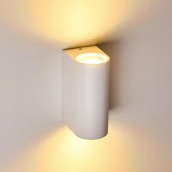 Applique murale d'extérieur Nordborg LED Blanc, 2 lumières