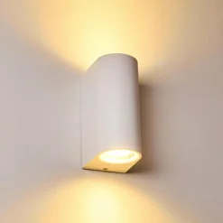 Applique murale d'extérieur Nordborg LED Blanc, 2 lumières