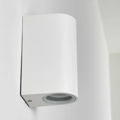 Applique murale d'extérieur Nordborg LED Blanc, 2 lumières