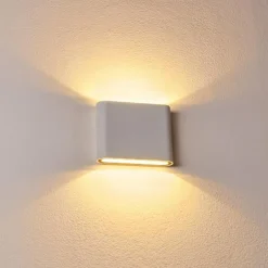 Applique murale d'extérieur Tinglev LED Blanc, 2 lumières