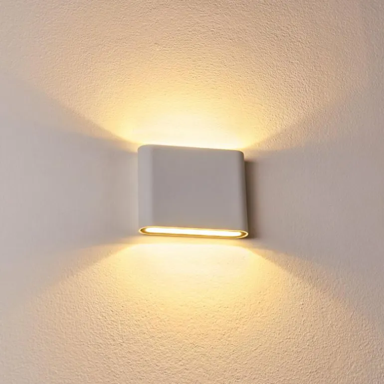 Applique murale d'extérieur Tinglev LED Blanc, 2 lumières