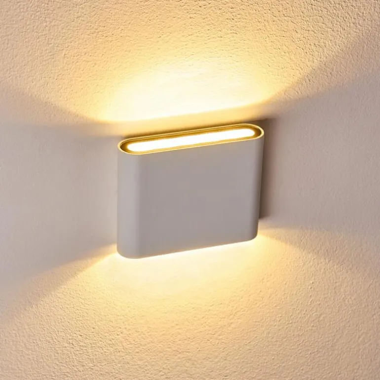 Applique murale d'extérieur Tinglev LED Blanc, 2 lumières