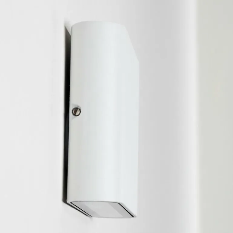 Applique murale d'extérieur Tinglev LED Blanc, 2 lumières