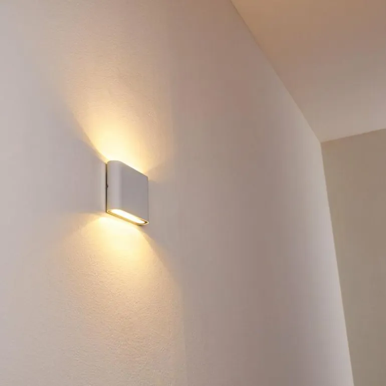 Applique murale d'extérieur Tinglev LED Blanc, 2 lumières