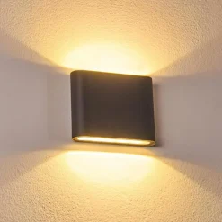 Applique murale d'extérieur Tinglev LED Anthracite, 2 lumières