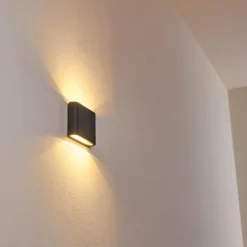 Applique murale d'extérieur Tinglev LED Anthracite, 2 lumières