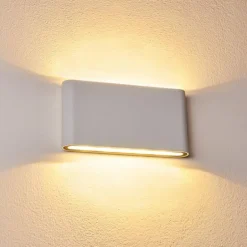 Applique murale d'extérieur Tinglev LED Blanc, 2 lumières