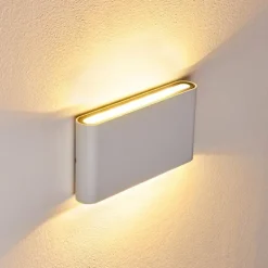 Applique murale d'extérieur Tinglev LED Blanc, 2 lumières