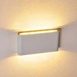 Applique murale d'extérieur Tinglev LED Blanc, 2 lumières